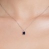 Collana Donna Luca Barra CK2160 In Acciaio Con Zircone Blu