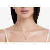 Collana Donna Luca Barra CK2162 In Acciaio Con Zirconi Rosa