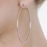 Orecchini Donna Luca Barra OK951 A Cerchio In Acciaio Diametro 6,5 Cm