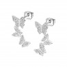 Orecchini Donna Lotus Silver LP3692-4/1 In Argento Con Farfalle