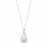 Collana Donna Lotus Silver LP3481-1/1 In Argento Con Perla Bianca E Zirconi