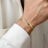 Bracciale Unisex Lotus Stile In Acciaio Dorato A Maglia Piatta LS2210/2/2