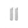 Orecchini Tennis Donna Luca Barra OK1542 In Acciaio Con Zirconi A Tre File
