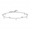 Bracciale Donna Luca Barra BK2848 In Acciaio Con Perline Bianche