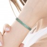 Bracciale Tennis Donna Luca Barra BK2842 In Acciaio Con Zirconi Verdi A Tre File