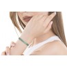 Bracciale Tennis Donna Luca Barra BK2842 In Acciaio Con Zirconi Verdi A Tre File