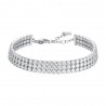 Bracciale Donna Tennis Luca Barra BK2846 In Acciaio Con Zirconi A Tre File