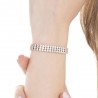 Bracciale Tennis Donna Luca Barra BK2846 In Acciaio Dorato Con Zirconi A Tre File
