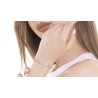 Bracciale Tennis Donna Luca Barra BK2845 In Acciaio Dorato Con Zirconi A Tre File