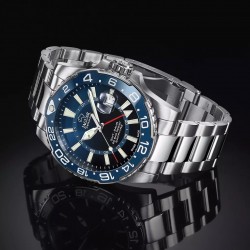Orologio Uomo Jaguar J1011/2 Solo Tempo Con Quadrante Blu Sfumato A Nero