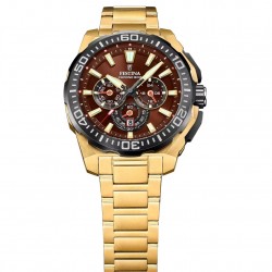 Orologio Uomo Festina Chrono Bike F20727/3 Cronografo Con Cassa E Cinturino Dorati