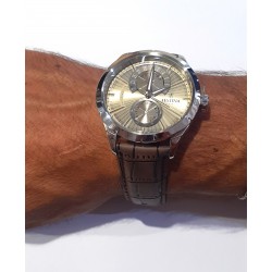 Orologio Uomo Multifunzioni Festina F16573/9 Con Cinturino Ecopelle Marrone