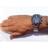 Orologio Uomo Cronografo Festina F20575/2 Con Ghiera Blu E Cinturino Acciaio