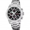 Orologio Uomo Cronografo Festina F20704/6 In Acciaio Con Quadrante Nero