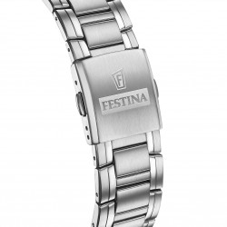 Orologio Uomo Cronografo Festina F20704/6 In Acciaio Con Quadrante Nero