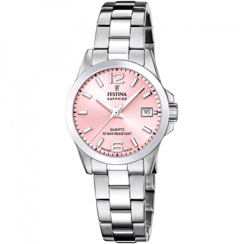 Orologio Donna Festina F20049/3 In Acciaio Con Quadrante Rosa