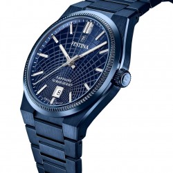 Orologio Uomo Festina F20078/1 In Acciaio IP Blu Con Meccanismo Swiss Made