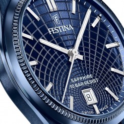 Orologio Uomo Festina F20078/1 In Acciaio IP Blu Con Meccanismo Swiss Made