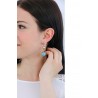 Orecchini Donna Sovrani J6139 In Bronzo Rosé Con Cristalli Verde Acqua