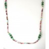 Completo Collana Bracciale Sovrani J10562 In Bronzo Dorato Con Cristalli Multicolore