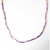 Completo Donna Collana Bracciale Sovrani J10573 In Bronzo Dorato Con Cristalli Viola Glicine