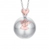 Collana Donna Luca Barra CK1464 Con Pendente Chiama Angeli Con Angelo Rosé