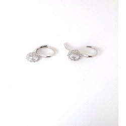 Orecchini Donna Gioja Argento CCD20 In Argento Con Chiusura A Monachella E Zirconi