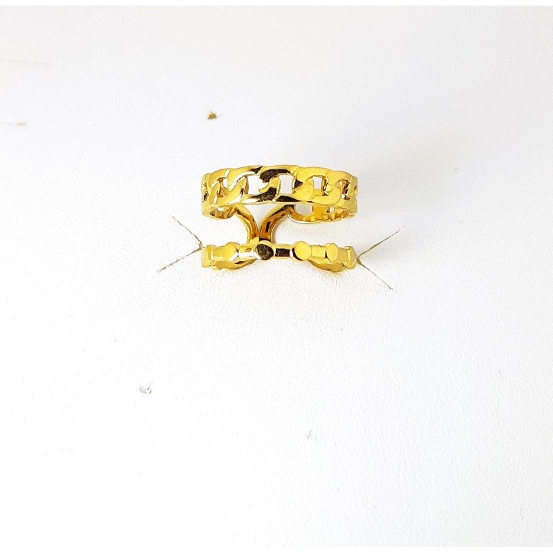 Anello Donna Luca Barra ANK642 A Fascia In Acciaio Dorato
