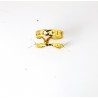 Anello Donna Luca Barra ANK642 A Fascia In Acciaio Dorato