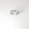 Anello Donna Luca Barra ANK635 In Acciaio A Fascia Con Cuori