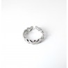 Anello Donna Luca Barra ANK635 In Acciaio A Fascia Con Cuori