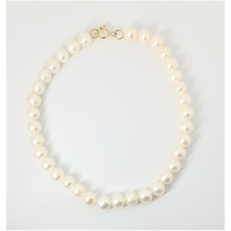 Bracciale Donna Kioto BENEWA 1 In Perle Di Acqua Dolce Con Chiusura Oro Giallo