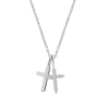 Collana Donna Lotus Silver LP3631-1/1 In Argento Con Doppia Croce E Zirconi