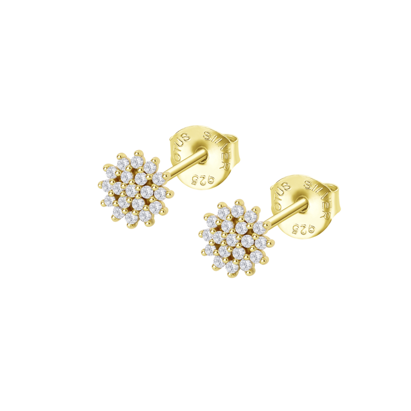 Orecchini Donna Lotus Silver LP3081-4/2 In Argento Dorato Con Zirconi