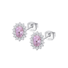 Orecchini Donna Lotus Silver LP3459-4/6 In Argento con Zircone Ovale Rosa