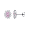 Orecchini Donna Lotus Silver LP3459-4/6 In Argento con Zircone Ovale Rosa
