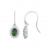 Orecchini Donna Lotus Silver LP3459-4/11 In Argento Con Zircone Ovale Verde
