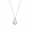 Collana Donna Lotus Silver LP3795-1/1 In Argento Con Madreperla A Goccia