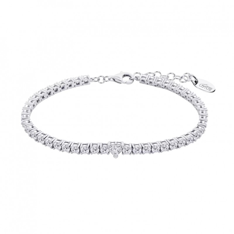 Bracciale Donna Lotus Silver LP3762-2/1 Tennis In Argento Con Cuore