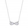 Collana Donna Lotus Silver LP3896-1/1 In Argento Con Infinito E Zirconi