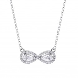 Collana Donna Lotus Silver LP3896-1/1 In Argento Con Infinito E Zirconi