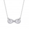 Collana Donna Lotus Silver LP3896-1/1 In Argento Con Infinito E Zirconi
