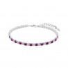 Bracciale Tennis Donna Lotus Silver LP3452-2/6 In Argento Con Zirconi Rossi E Trasparenti