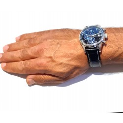 Orologio Uomo Festina F20375/7 Cronografo Con Quadrante Blu Nero Cinturino Nero