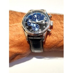 Orologio Uomo Festina F20375/7 Cronografo Con Quadrante Blu Nero Cinturino Nero