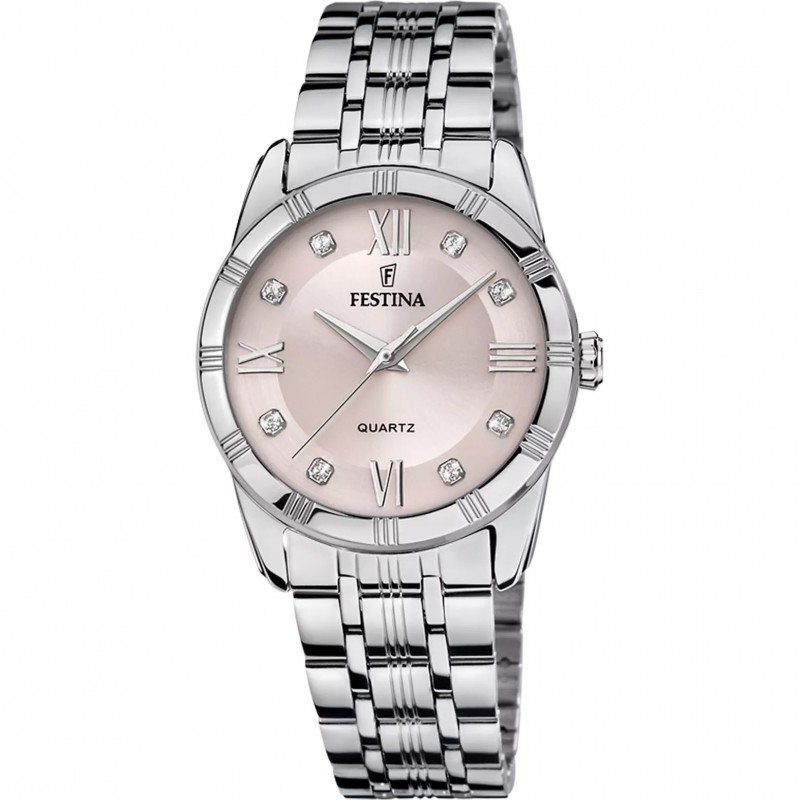Orologio Donna Festina F16940/C In Acciaio Con Quadrante Rosa