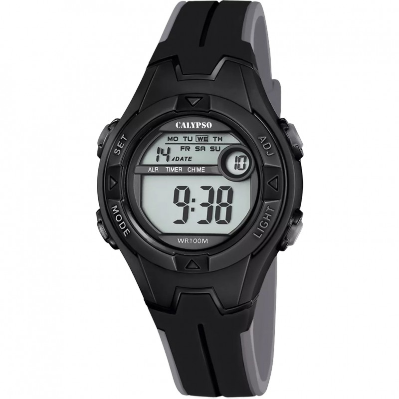 Orologio Bambino Calypso K5849/6 Digitale Con Cassa E Cinturino Neri