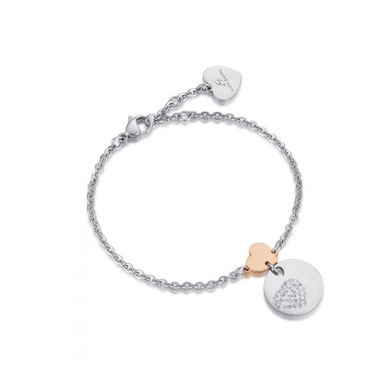 Bracciale donna con cuori Luca Barra BK1805