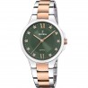 Orologio Donna Festina F20612/4 Con Quadrante Verde E Cinturino Bicolore
