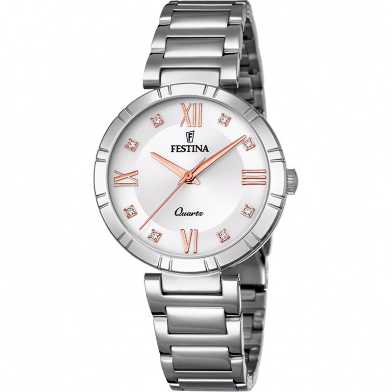 Orologio Donna Festina Mademoiselle F16936/B Con Quadrante Grigio